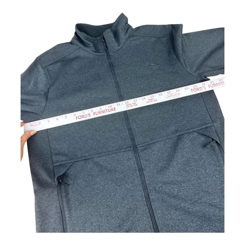 The North Face Apex Canyonwall Mens Gray Heather Full Zip Softshell Jacket M